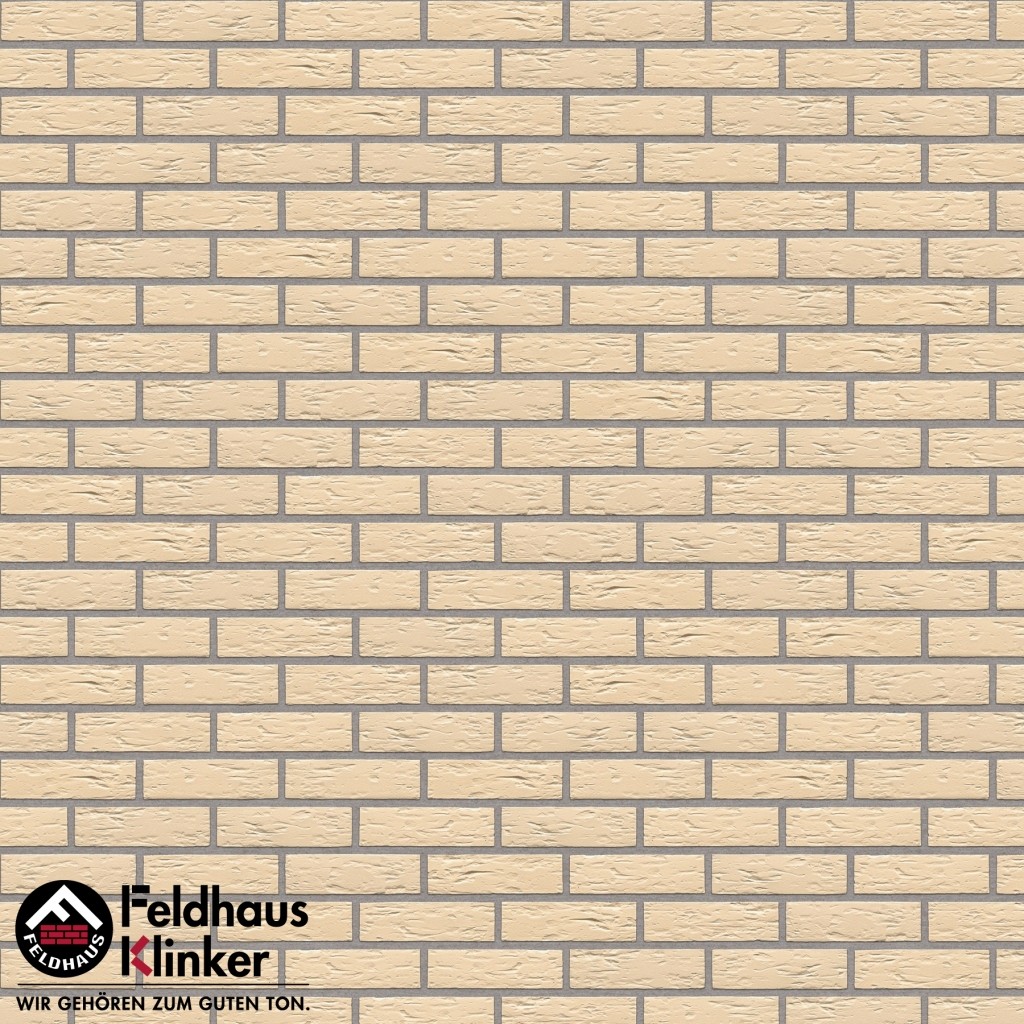 Клинкерная фасадная плитка Feldhaus Klinker R140 Perla senso рельефная NF9, 240*9*71 мм