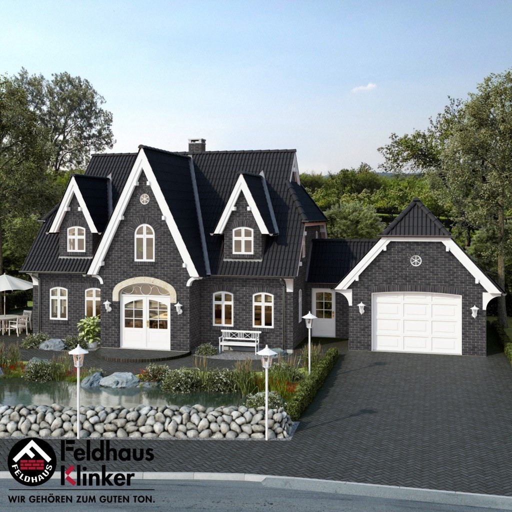 Фасадная плитка ручной формовки Feldhaus Klinker R717 accudo geo ferrum NF14, 240*14*71 мм