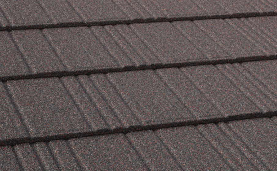 Композитная черепица рядовая Decra Stratos Серый валун