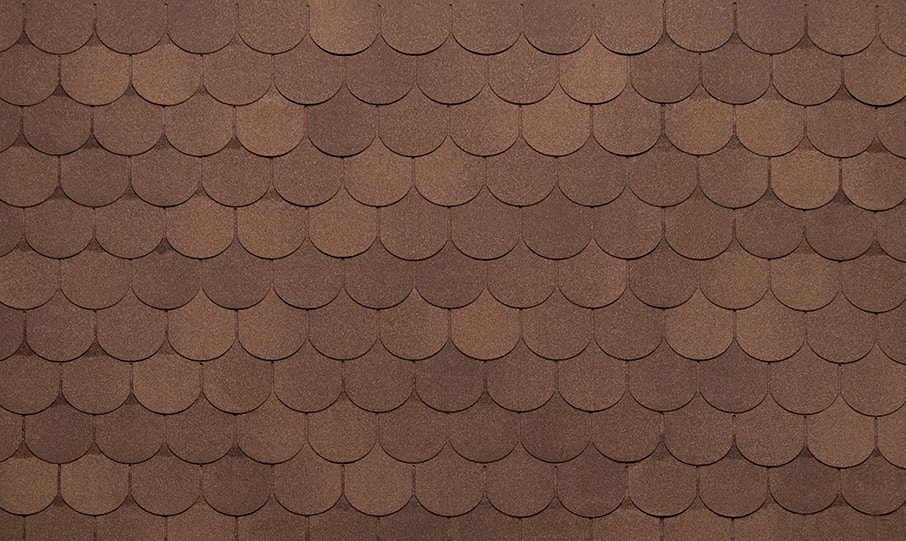 Гибкая черепица TEGOLA Nordland АНТИК Коричневый с отливом