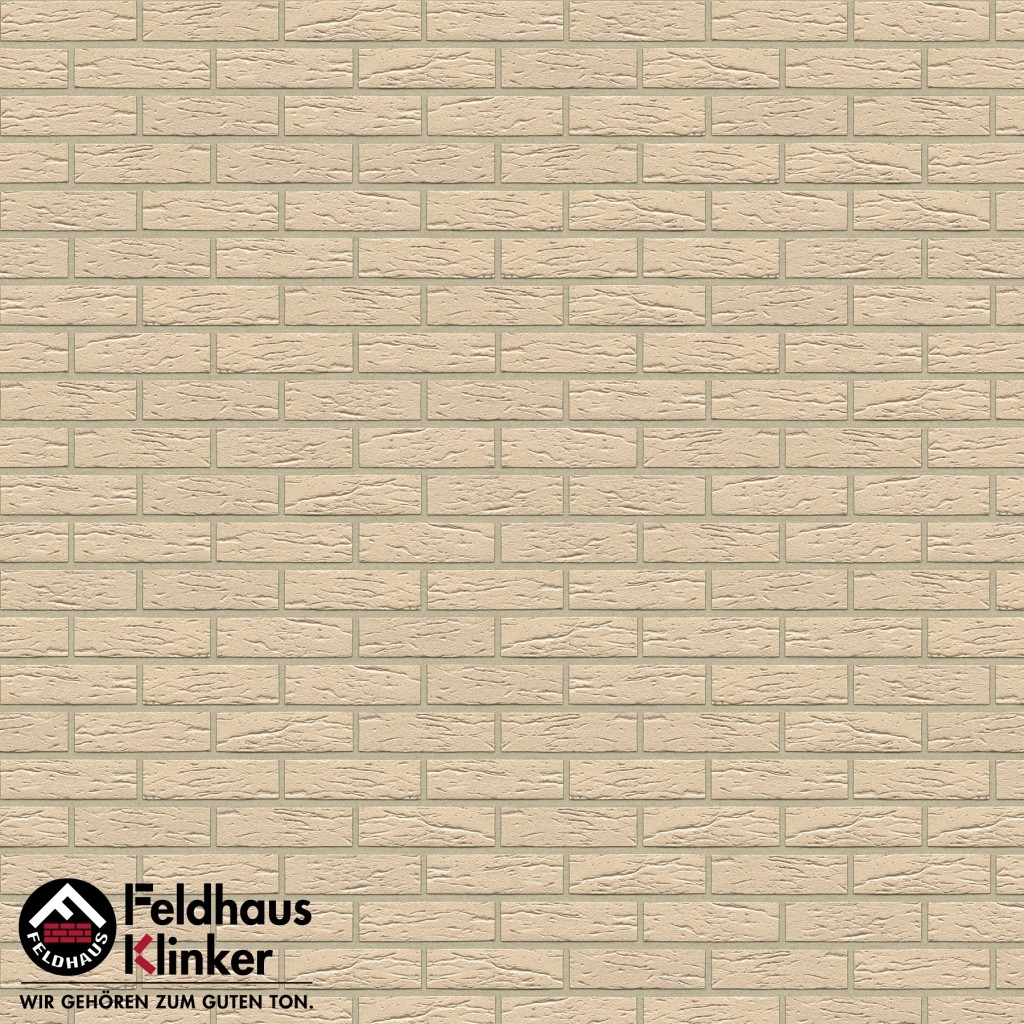 Фасадная плитка ручной формовки Feldhaus Klinker R116 Perla mana NF14, 240*14*71 мм